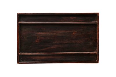 Lot 160 - TWO CHINESE WOOD TRAYS