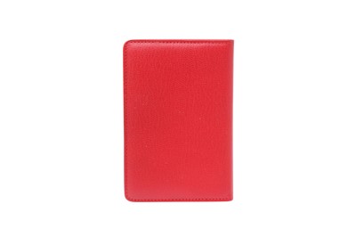 Lot 19 - Chanel Red CC Logo Address Book Cover