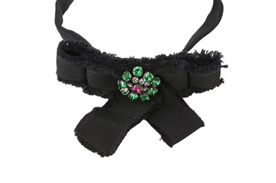 Lot 478 - Gucci Black Embellished Bow Tie