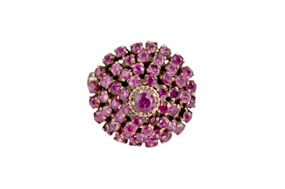 Lot 13 - A RUBY DRESS RING