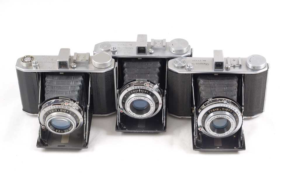 Lot 210 Three Olympus Six Medium Format Folding
