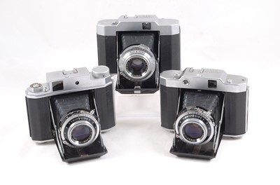 Lot 211 - Three Olympus Six Medium Format Rangefinder Cameras.