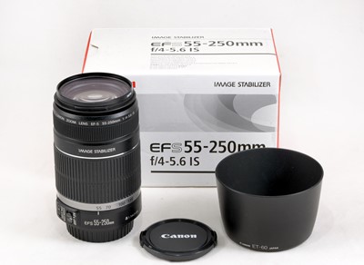 Lot 382 - Canon EFS 55-250mm f4-5.6 Image Stablizer Lens.
