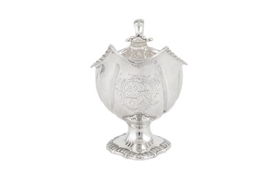 Lot 478 - An early George III sterling silver sauceboat, London 1766 by David Whyte & William Holmes
