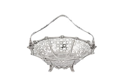 Lot 466 - A George III sterling silver epergne basket, London circa 1770 by Thomas Pitts