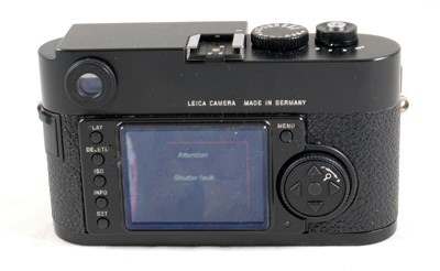 Lot 142 - A Black Leica M9 Digital Rangefinder Camera, SHUTTER FAULT.