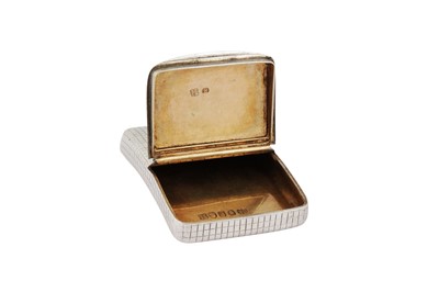 Lot 4 - A George III sterling silver snuff box, London 1801 by Thomas Phipps and Edward Robinson