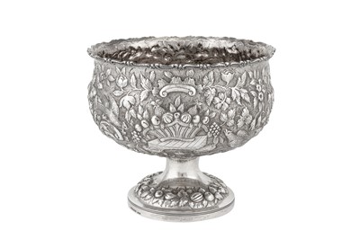 Lot 291 - A mid -19th century American silver footed bowl, Baltimore, Maryland circa 1850 by Andrew Ellicott Warner (1786-1870)