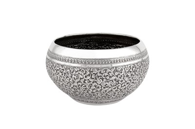 Lot 124 - An early 20th century Anglo – Indian unmarked silver bowl, Bombay – Cutch circa 1920