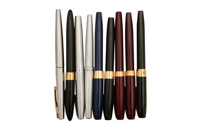 Lot 101 - A GROUP OF NINE SCHAEFFER PENS