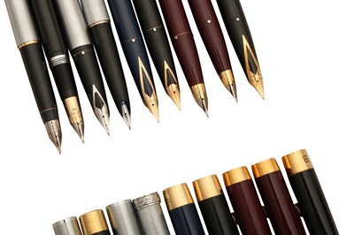 Lot 101 - A GROUP OF NINE SCHAEFFER PENS