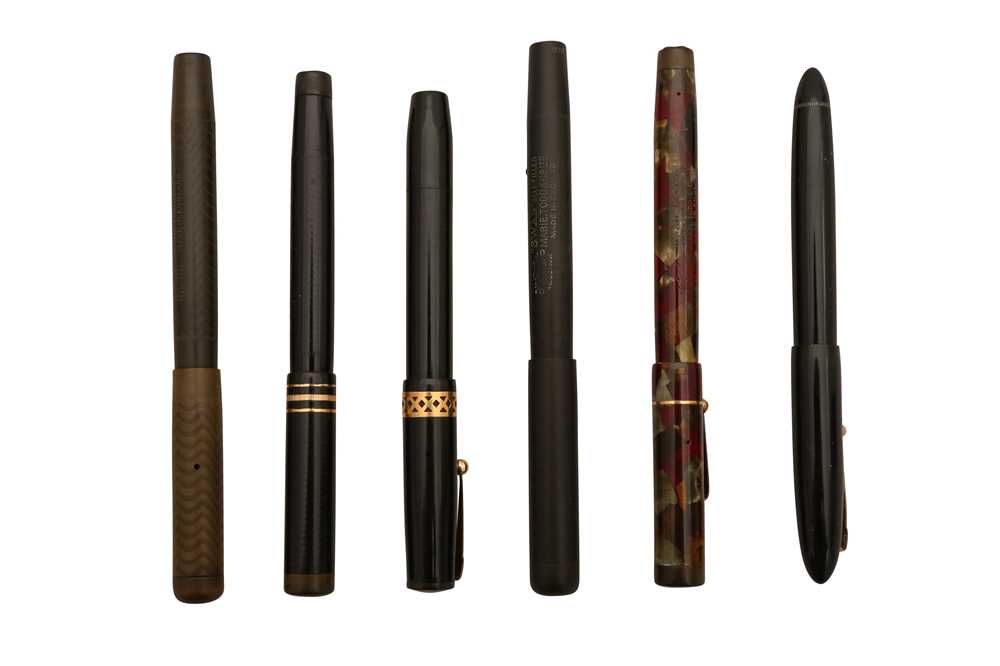Lot 95 - A GROUP OF SIX SWAN FOUNTAIN PENS
