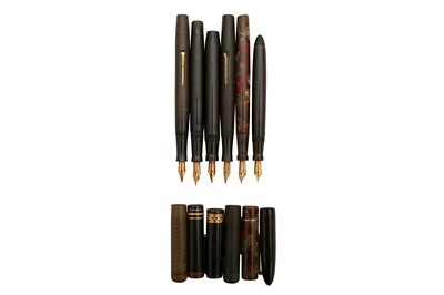 Lot 95 - A GROUP OF SIX SWAN FOUNTAIN PENS