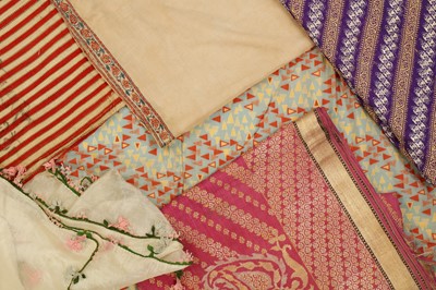 Lot 509 - A COLLECTION OF SIX TEXTILES FROM INDIA AND BEYOND