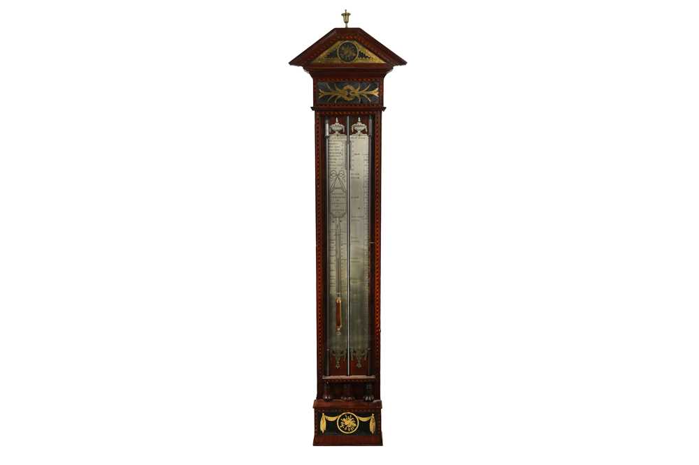 Lot 1701 - AN EARLY 19TH CENTURY DUTCH CONTRA - BAROMETER BY J. STOPPANI, AMSTERDAM