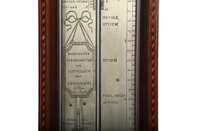 Lot 1701 - AN EARLY 19TH CENTURY DUTCH CONTRA - BAROMETER BY J. STOPPANI, AMSTERDAM