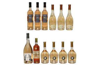Lot 71 - Assorted Provence Rosé Wine: Miraval, Côtes de Provence, 2021, four bottles and eight others