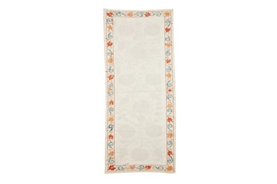 Lot 330 - TWO SUZANI FURNISHING HANGINGS AND A SUZANI PANEL