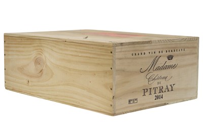 Lot 120 - Madame de Pitray, Castillon Côtes de Bordeaux, 2014, twelve bottles