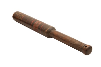 Lot 144 - A WILLIAM IV PAINTED POLICE TRUNCHEON