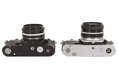 Lot 177 - A Pair of Nikon FE SLR Cameras