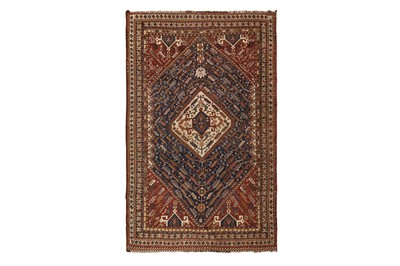 Lot 75 - AN ANTIQUE QASHQAI RUG, SOUTH-WEST PERSIA