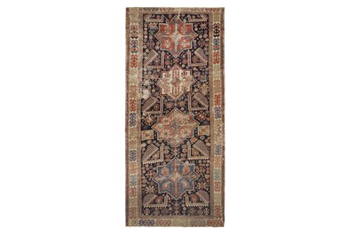 Lot 57 - AN ANTIQUE AKSTAFA LONG RUG, SOUTH CAUCASUS