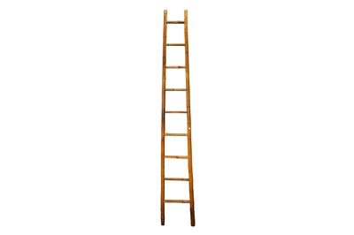 Lot 376 - A BAMBOO LEAN-TO LADDER