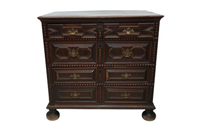 Lot 200 - A CHARLES II JOINED OAK CHEST OF DRAWERS CIRCA 1680