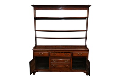 Lot 204 - A GEORGE III JOINED OAK HIGH DRESSER CIRCA 1760