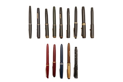 Lot 103 - A GROUP OF FOURTEEN FOUNTAIN PENS