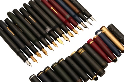 Lot 103 - A GROUP OF FOURTEEN FOUNTAIN PENS