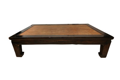 Lot 208 - A CHINESE ELM OPIUM BED, EARLY 20TH CENTURY