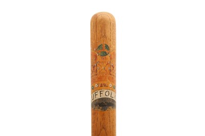 Lot 146 - A VICTORIAN SUFFOLK CONSTABULARY PAINTED POLICE TRUNCHEON