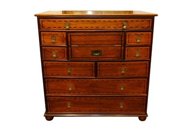 Lot 174 - AN ANGLO CHINESE CAMPHORWOOD SECRETAIRE CHEST, 19TH CENTURY