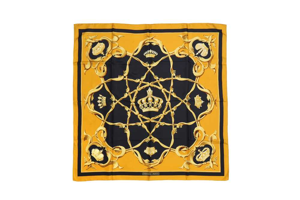 Silk Print Scarf | Blue main image 1