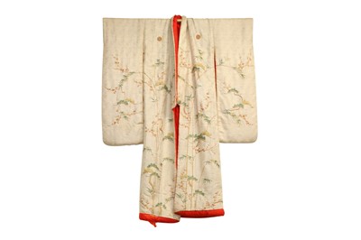 Lot 224 - A MEIJI PERIOD JAPANESE UCHIKAKE KIMONO