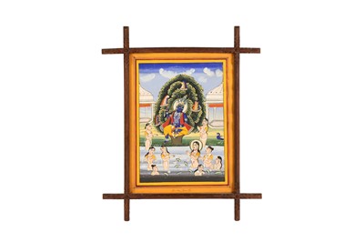 Lot 329 - LORD KRISHNA AND THE BATHING GOPIS