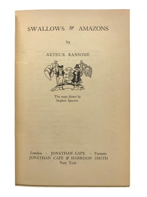 Lot 339 - Ransome (Arthur) Swallows and Amazons