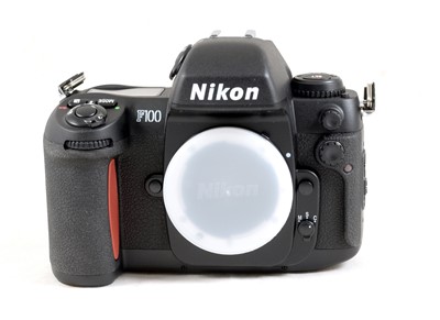 Lot 180 - Nikon F100 Professional Film Camera & Battery Pack.