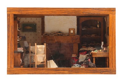 Lot 114 - A DIORAMA OF A LIVING ROOM