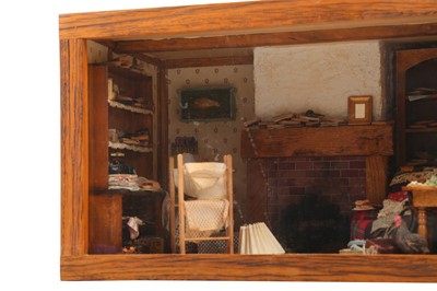 Lot 114 - A DIORAMA OF A LIVING ROOM