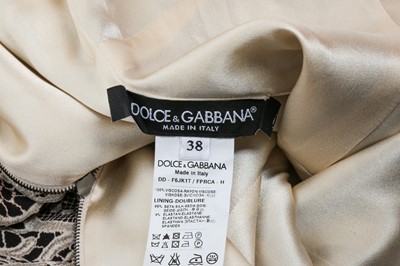 Lot 12 - Dolce & Gabbana Lace Print Dress - Size 38