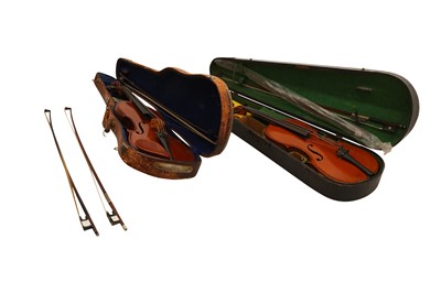 Lot 151 - A GROUP OF VIOLINS