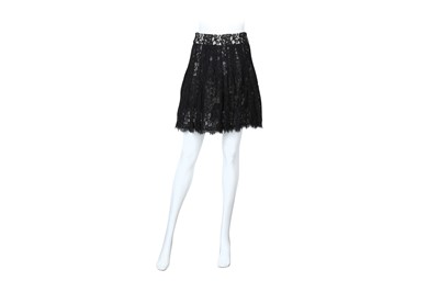 Lot 487 - Diane Von Furstenberg Black Lace Skater Skirt - Size US 2