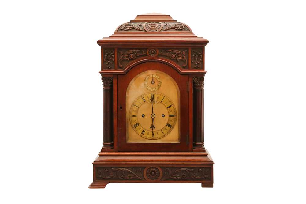 Lot 434 - A VICTORIAN BRACKET CLOCK BY DENT