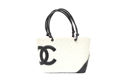 Lot 447 - Chanel White Cambon Quilted Tote