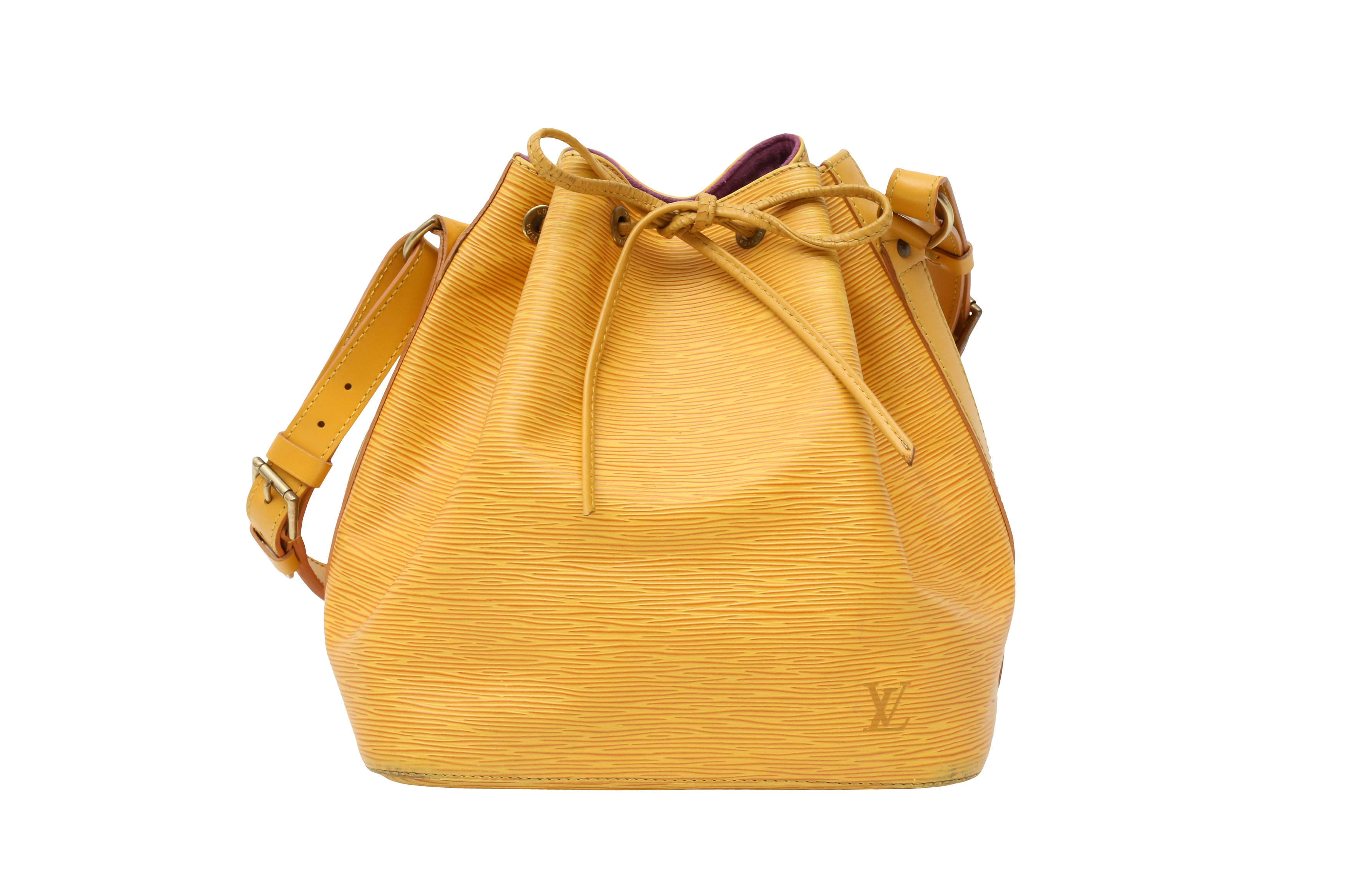 Sold at Auction: Louis Vuitton, Louis Vuitton Petit Bucket Leather Bag