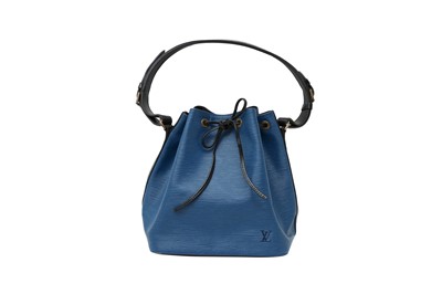 Lot 142 - Louis Vuitton Blue Bi Color Epi Petit Noe