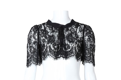 Lot 488 - Dolce & Gabbana Black Lace Bolero - Size 40